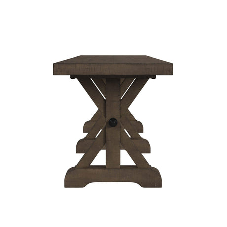  Elements International Yellowstone D-12830-3-BN Dining Bench IMAGE 3