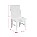  Elements International Santa Barbara D-16550-5-SCS Dining Side Chair IMAGE 12