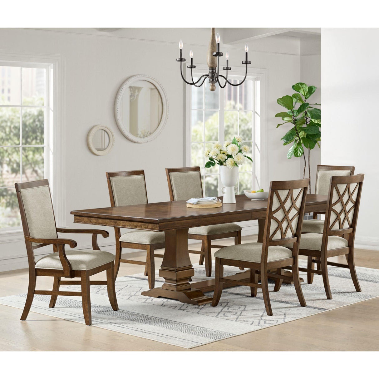  Elements International Phillipe D-5210-5-SC Dining Side Chair IMAGE 5