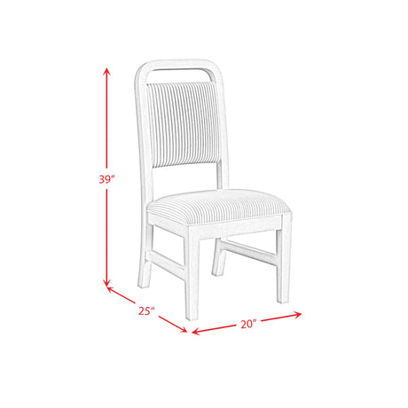 Elements International Ridgemont D-14440-8W-SC Dining Side Chair IMAGE 11