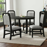  Elements International Ridgemont D-14440-8W-SC Dining Side Chair IMAGE 4