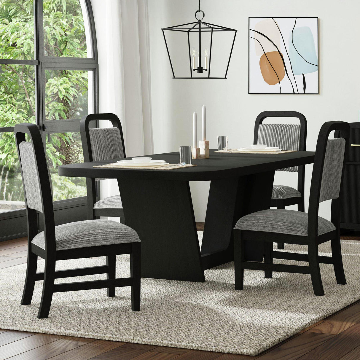  Elements International Ridgemont D-14440-8W-SC Dining Side Chair IMAGE 5