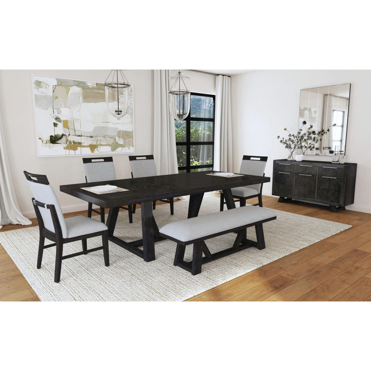  Elements International Transcend D-12980-3-SC Dining Side Chair IMAGE 5