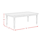  Elements International Sunnyvale D-2730-3-DT Dining Table IMAGE 9