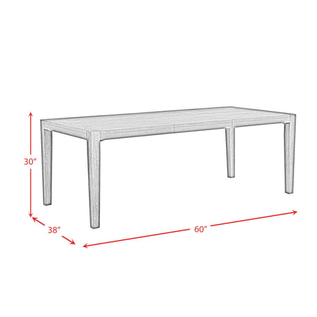  Elements International Versailles Contemporary D-3690-8-DT Dining Table IMAGE 9