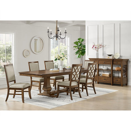  Elements International Phillipe D-5210-5-DT Dining Table IMAGE 5