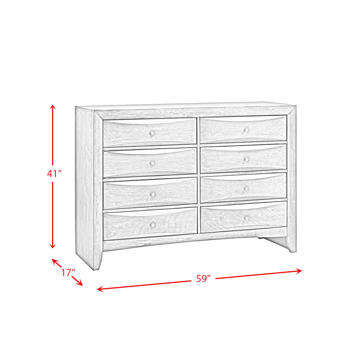  Elements International Emily EG100DRS-S Dresser IMAGE 6