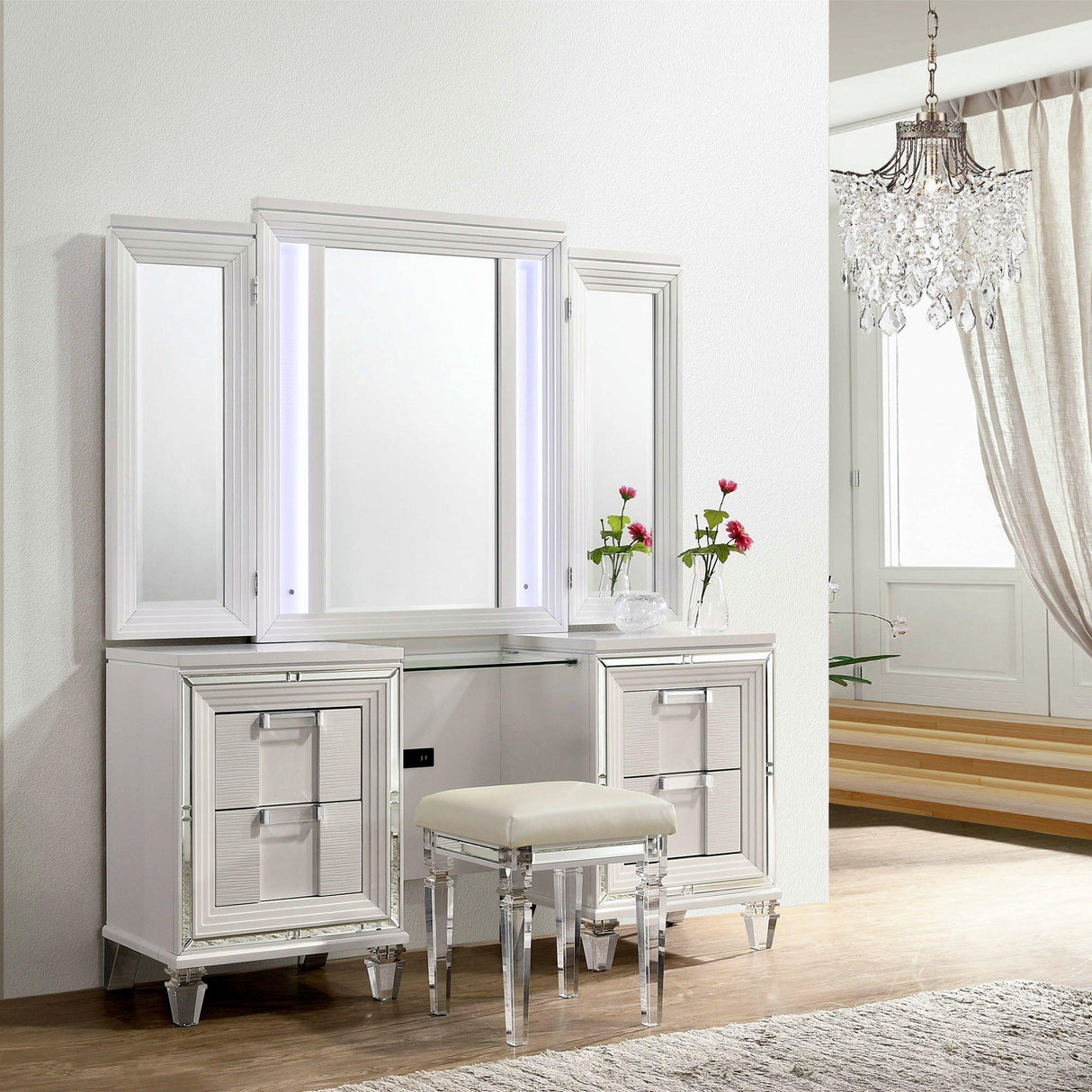  Elements International Twenty Nine TN700VTNSTAL Dressing Stool IMAGE 3