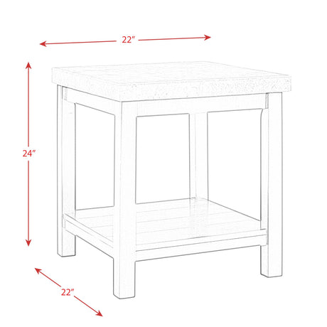  Elements International Kansas CKS100ET End Table IMAGE 11