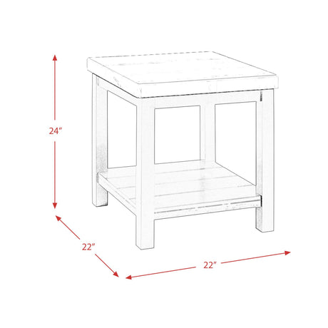  Elements International Marcello CML100ET End Table IMAGE 8