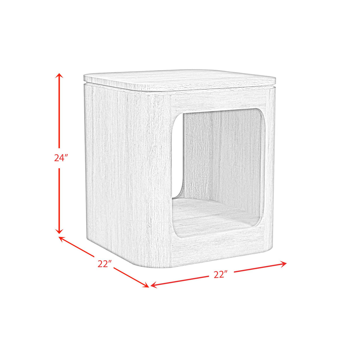  Elements International Rosalie T-16860-8-ET End Table IMAGE 1