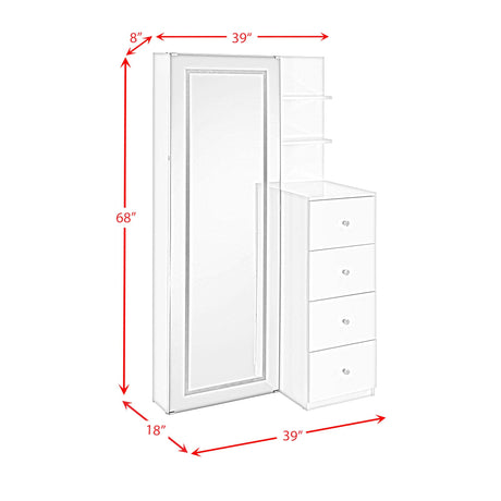  Elements International Vancouver A-17310-7-FM Floor Mirror IMAGE 15