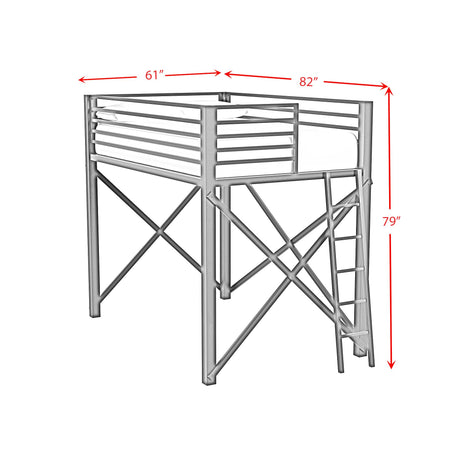  Elements International Talia Y-14090-8-FBK Full Loft Bunk And Ladder IMAGE 7