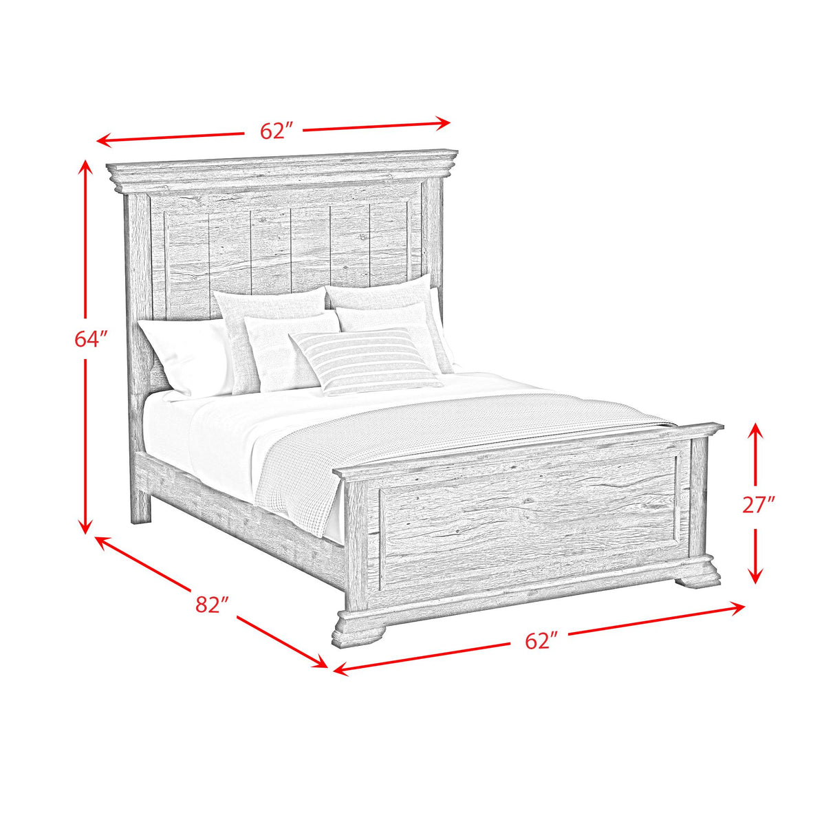  Elements International Park Ridge B-13130-8-FB Full Panel Bed IMAGE 7