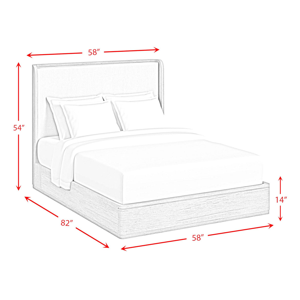  Elements International Rosalie B-16860-6-FB Full Upholstered Bed IMAGE 5