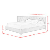  Elements International Amberley B-480-3-FCB Full Upholstered Corner Bed IMAGE 11