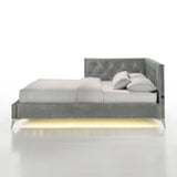  Elements International Amberley B-480-3-FCB Full Upholstered Corner Bed IMAGE 3