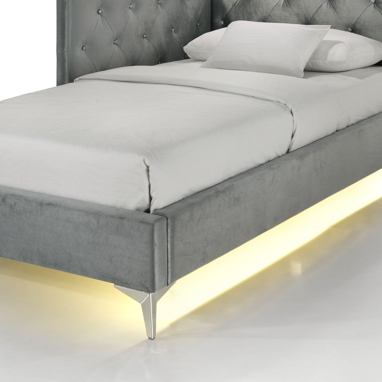  Elements International Amberley B-480-3-FCB Full Upholstered Corner Bed IMAGE 8