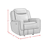  Elements International Panther U-11580-10740-107 Glider Motion Recliner IMAGE 11