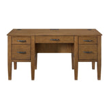  Elements International Portico H-15970-6-DK2 Half Pedestal Desk IMAGE 2