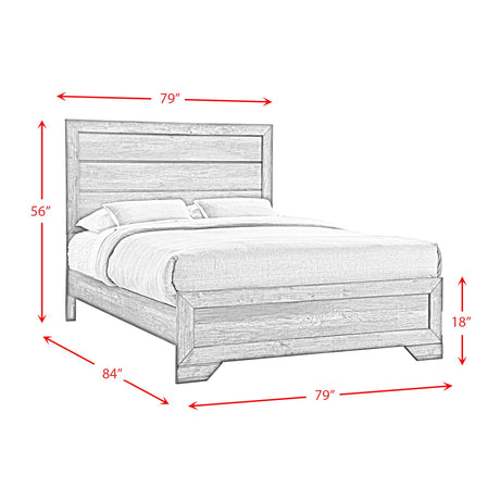  Elements International Nathan NH100KB King Bed IMAGE 7