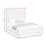  Elements International San Matteo B-16010-7-KBL King Bed IMAGE 7