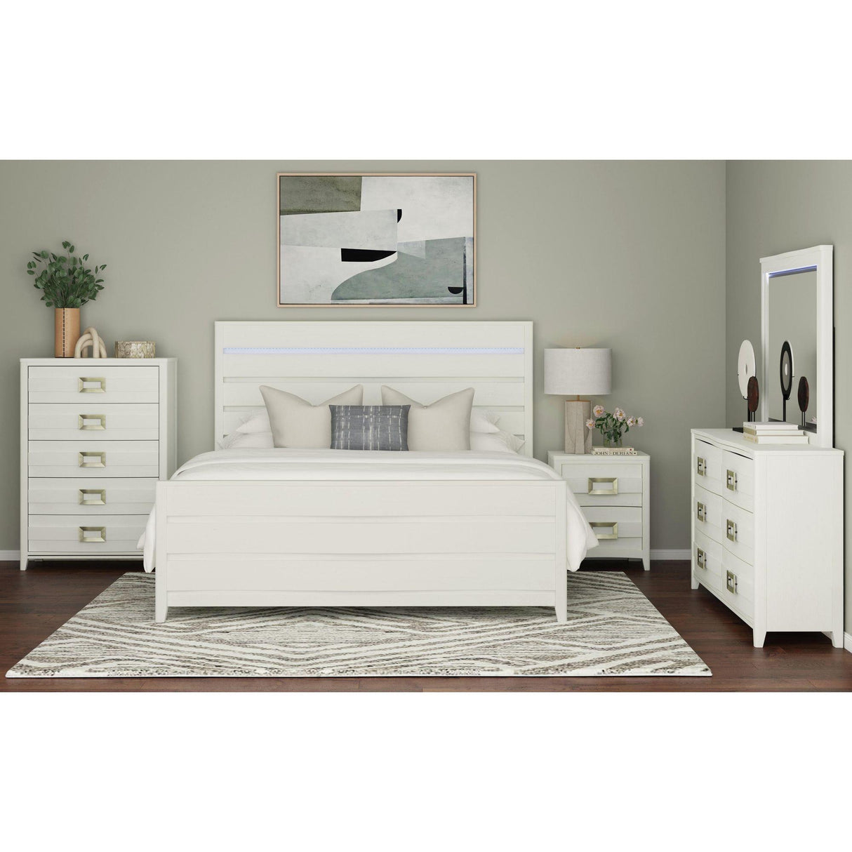  Elements International Tobias B-15990-7-KBL King Bed IMAGE 3