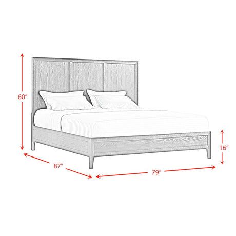  Elements International Versailles Contemporary B-3690-8-KB1 King Bed IMAGE 8