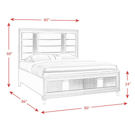  Elements International Twenty Nine TN700KB King Bed IMAGE 15