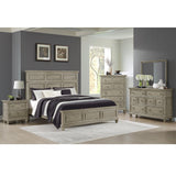  Elements International Whit-Ash B-11360-3-KB King Panel Bed IMAGE 3