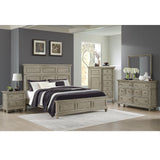  Elements International Whit-Ash B-11360-3-KB King Panel Bed IMAGE 4