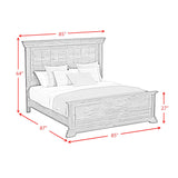  Elements International Park Ridge B-13130-8-KB King Panel Bed IMAGE 7