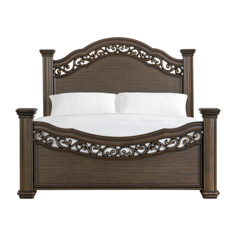  Elements International Brunswick B-13070-5-KB King Panel Bed IMAGE 2