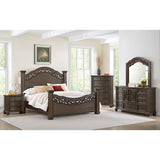  Elements International Brunswick B-13070-5-KB King Panel Bed IMAGE 3