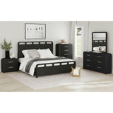  Elements International Ridgemont B-14440-8W-KB King Panel Bed IMAGE 3