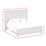  Elements International Canterbury B-13030-3-KB King Panel Bed IMAGE 7
