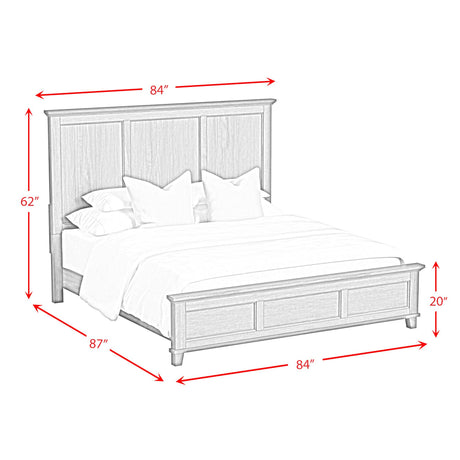  Elements International Canterbury B-13030-7-KB King Panel Bed IMAGE 6