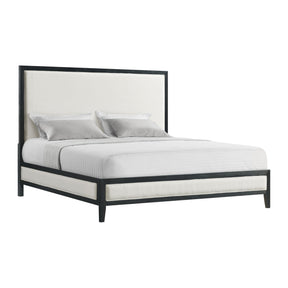  Elements International Versailles Contemporary B-3690-8W-KB1 King Panel Bed IMAGE 1