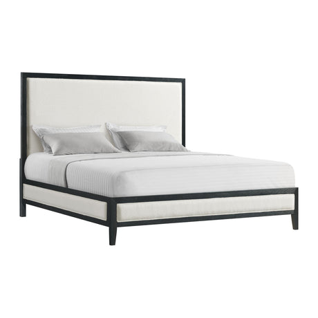  Elements International Versailles Contemporary B-3690-8W-KB1 King Panel Bed IMAGE 1