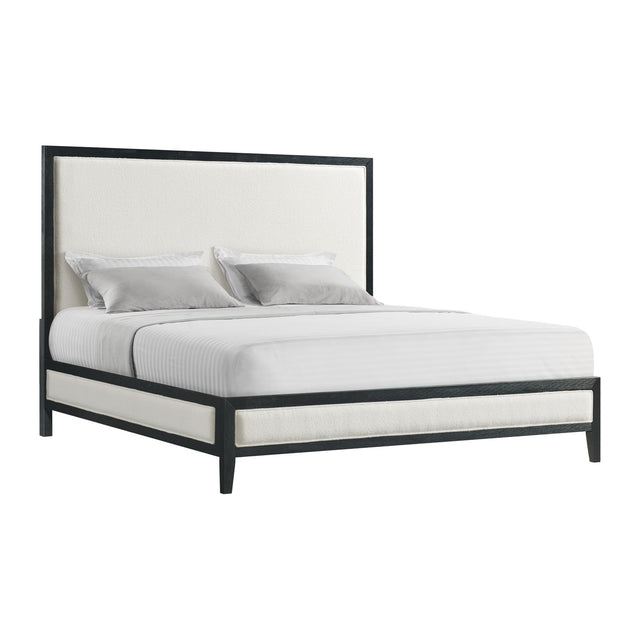  Elements International Versailles Contemporary B-3690-8W-KB1 King Panel Bed IMAGE 1