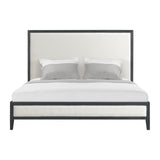  Elements International Versailles Contemporary B-3690-8W-KB1 King Panel Bed IMAGE 2