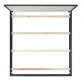  Elements International Versailles Contemporary B-3690-8W-KB1 King Panel Bed IMAGE 4