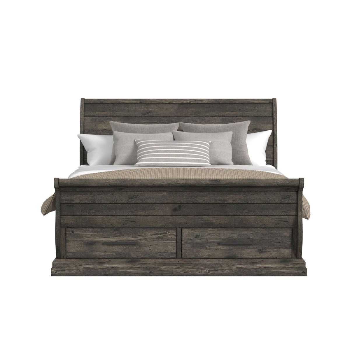  Elements International Park Ridge B-13130-8-KSLB King Sleigh Storage Bed IMAGE 2
