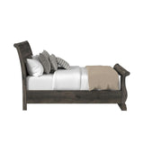  Elements International Park Ridge B-13130-8-KSLB King Sleigh Storage Bed IMAGE 3