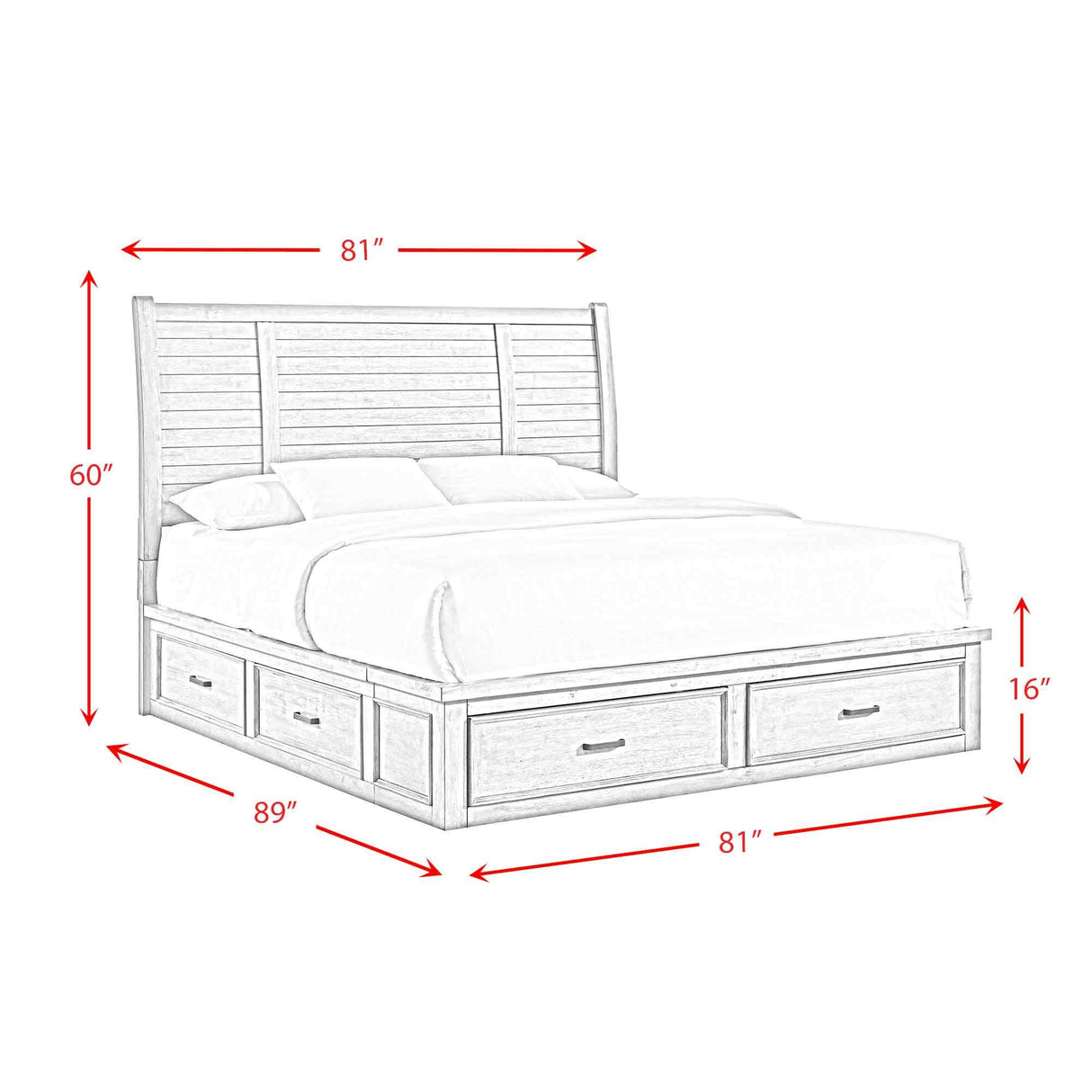  Elements International Sullivan SV300KB King Storage Bed IMAGE 11