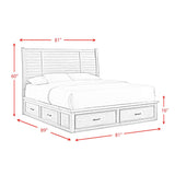  Elements International Sullivan SV300KB King Storage Bed IMAGE 11