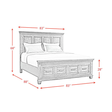  Elements International McCoy B-10530-5-KSB King Storage Bed IMAGE 11