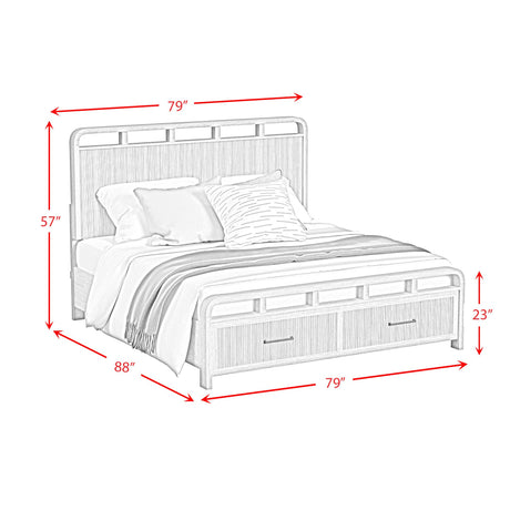  Elements International Ridgemont B-14440-6-KSB King Storage Bed IMAGE 9
