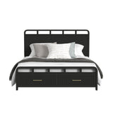  Elements International Ridgemont B-14440-8W-KSB King Storage Bed IMAGE 2