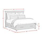  Elements International Canterbury B-13030-5-KSB King Storage Bed IMAGE 10